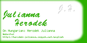 julianna herodek business card
